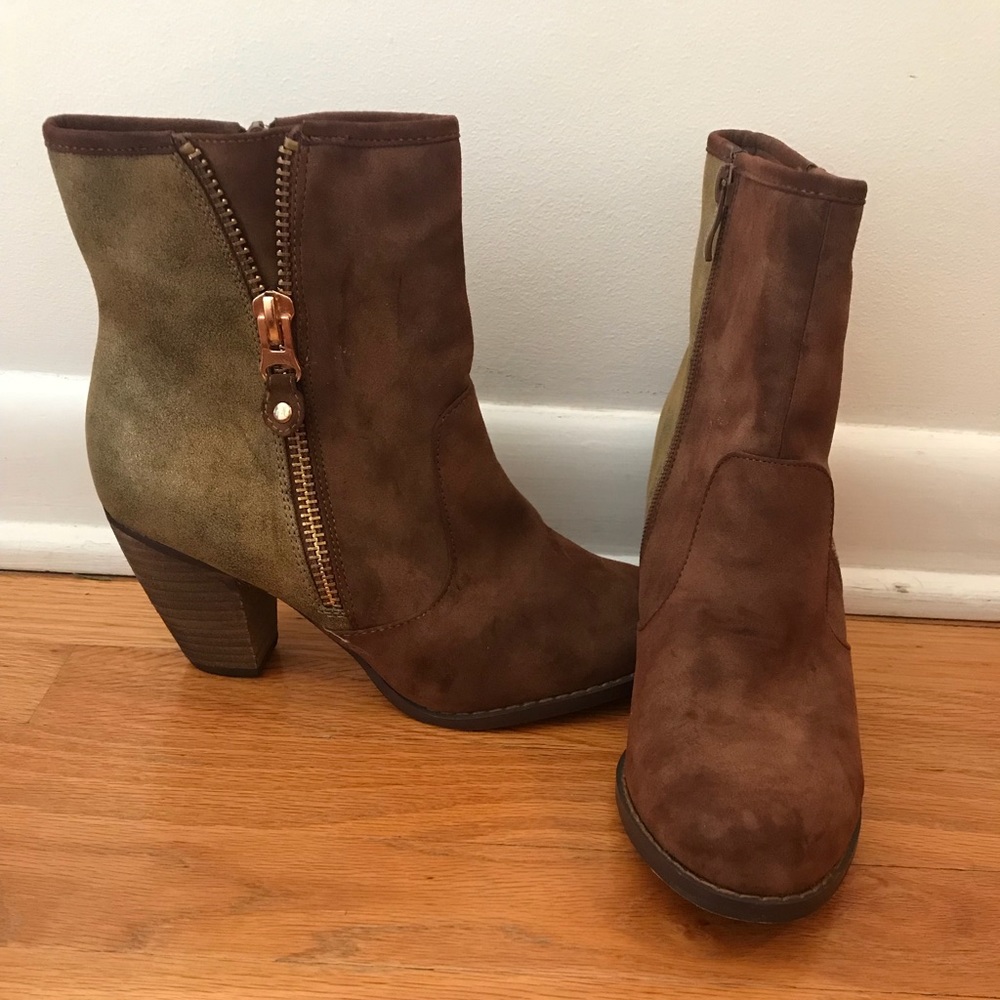 Brown booties